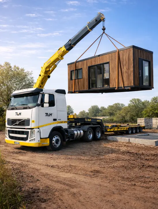 Transporte de casa modular